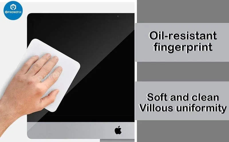 Chiffon de polissage en microfibre pour téléphone, montre, tablette, PC, outil de nettoyage d'écran