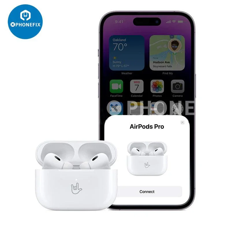 Pour écouteurs sans fil Airpods Pro 2e/3e avec étui de chargement MagSafe