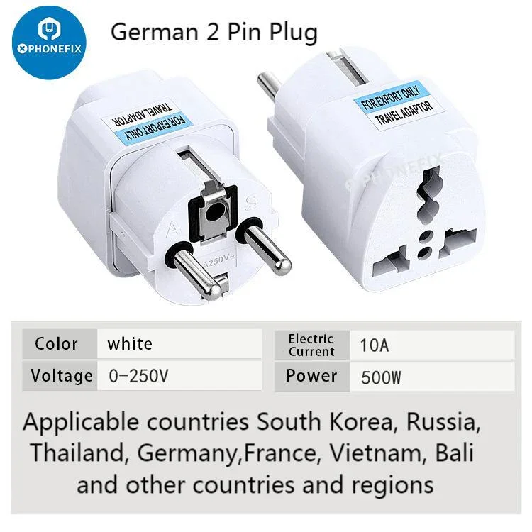 Adaptateur secteur universel pour chargeur, convertisseur, prise US/UK/EU/AU