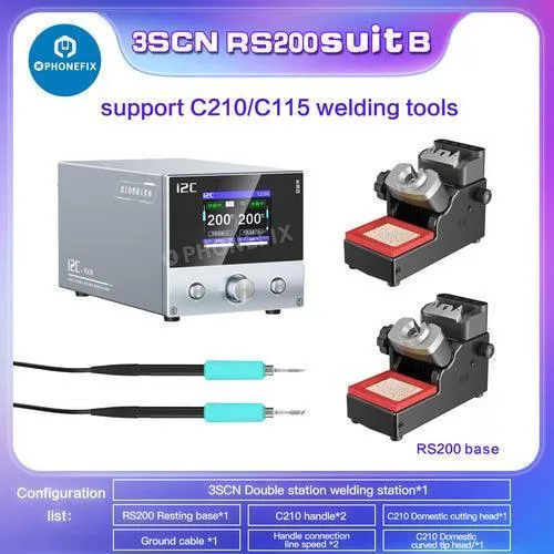 Station de soudage double i2C 3SCN avec poignées doubles C210/C115