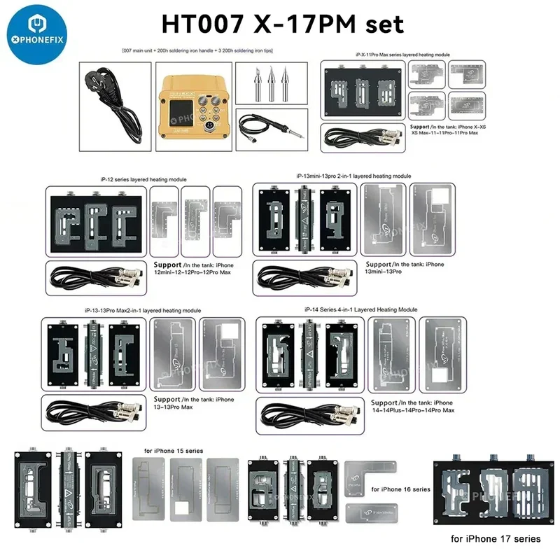 Station de soudage de préchauffage WL HT007 pour iPhone X-16 Pro Max