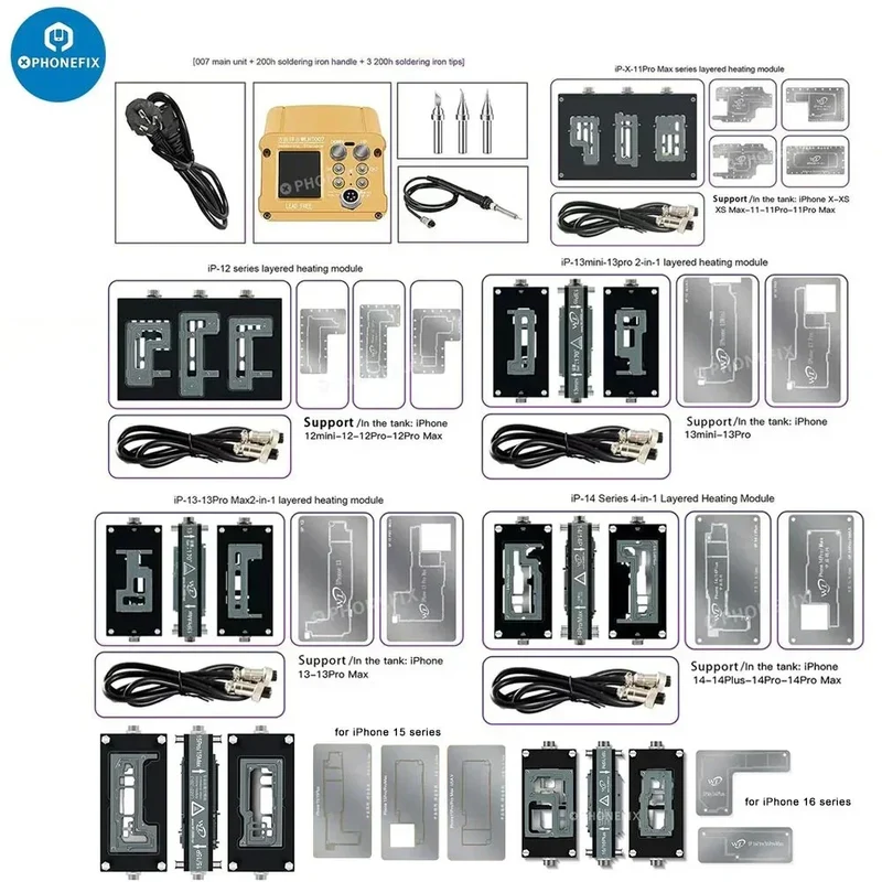 Station de soudage de préchauffage WL HT007 pour iPhone X-16 Pro Max