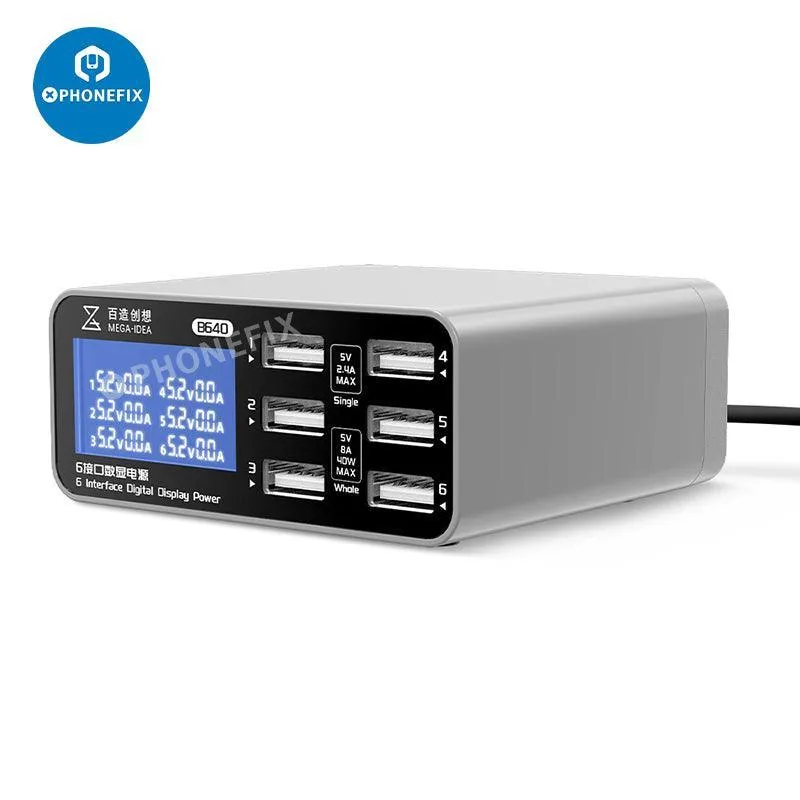 Chargeur sans fil multifonction avec affichage numérique et alimentation de bureau