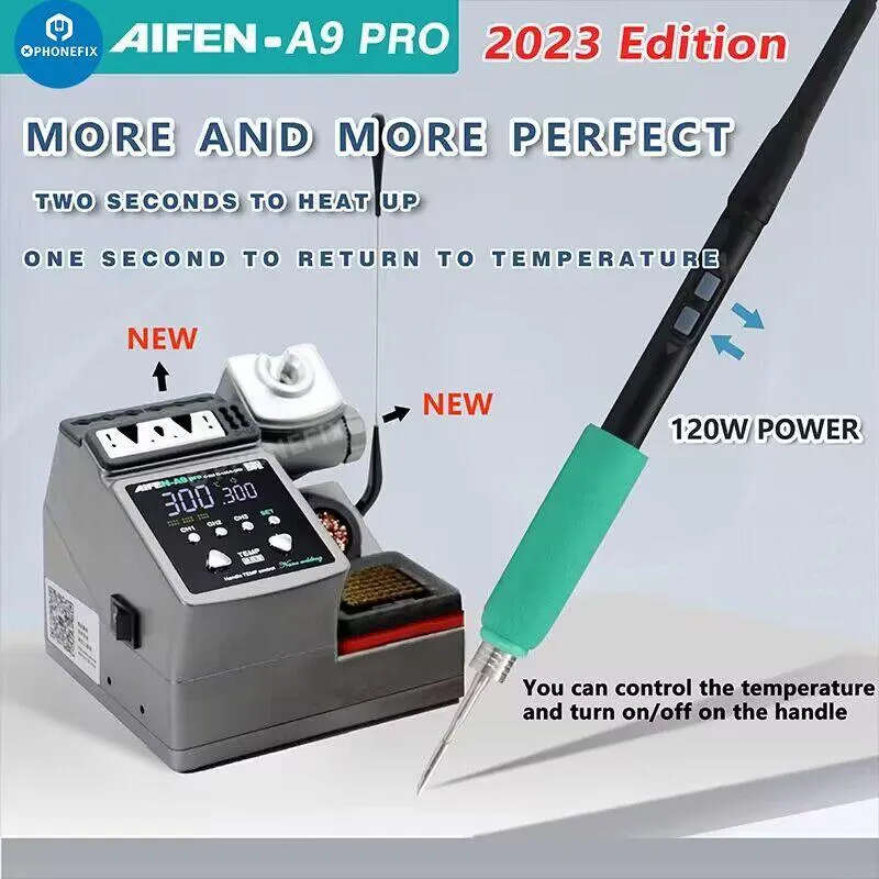 Station de soudage AIFEN A9 Pro 120 W, pointes de fer C210 C245 C115