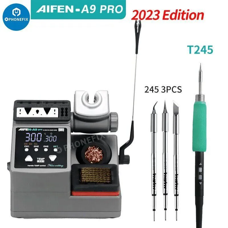 Station de soudage AIFEN A9 Pro 120 W, pointes de fer C210 C245 C115