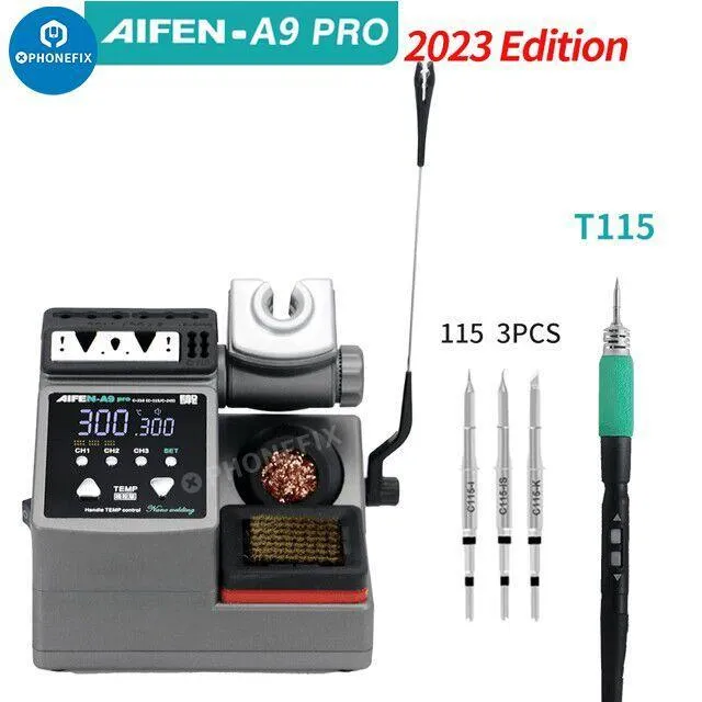 Station de soudage AIFEN A9 Pro 120 W, pointes de fer C210 C245 C115