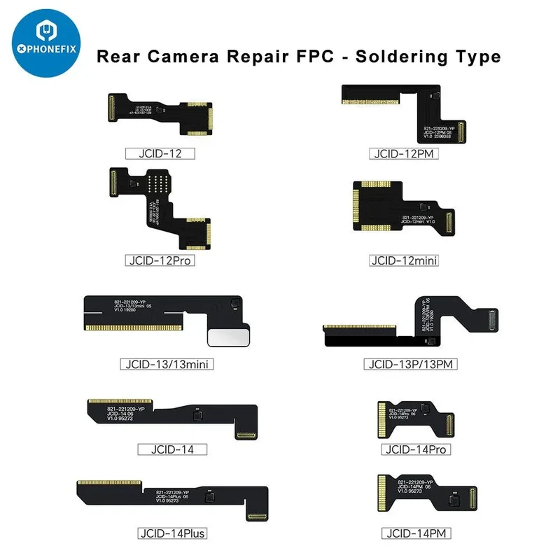 Câble FPC de réparation de caméra arrière JCID pour iPhone XR-17 Pro Max