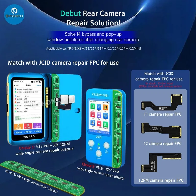 Câble FPC de réparation de caméra arrière JCID pour iPhone XR-17 Pro Max