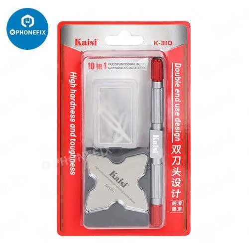 Kit pied-de-biche à double tête Kaisi 310, ensemble de couteaux de nettoyage de colle