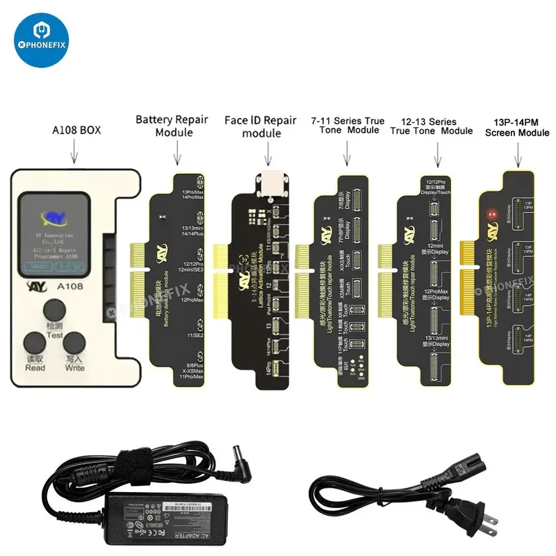 Programmateur de réparation multifonction A108 BOX pour iPhone 8-16 Pro Max