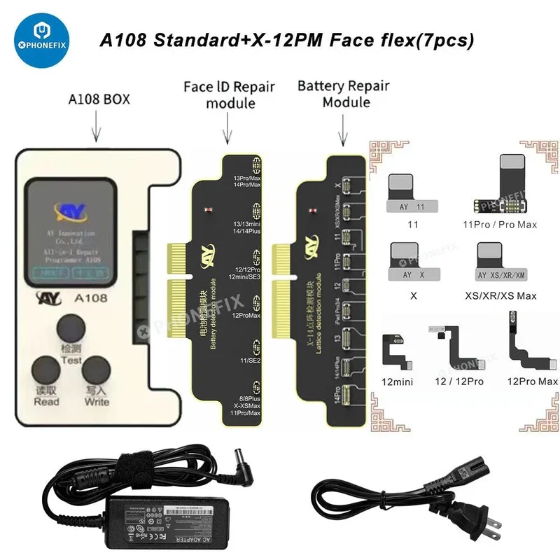Programmateur de réparation multifonction A108 BOX pour iPhone 8-16 Pro Max
