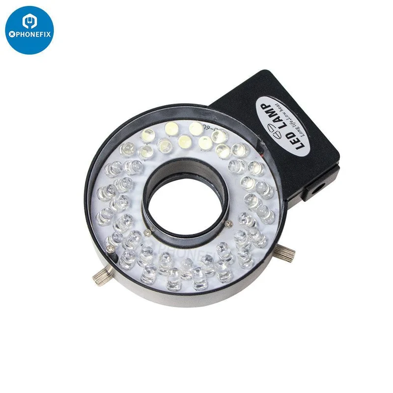 Caméra de microscope industriel USB 4K avec objectif 1-130X et support en porte-à-faux