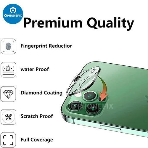 Protection d'objectif de caméra arrière en verre trempé pour iPhone 13-14 Pro Max
