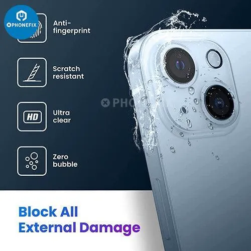 Protection d'objectif de caméra arrière en verre trempé pour iPhone 13-14 Pro Max