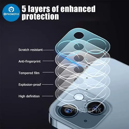 Protection d'objectif de caméra arrière en verre trempé pour iPhone 13-14 Pro Max