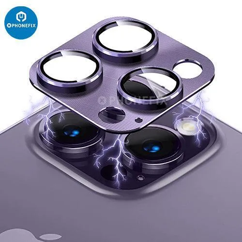 Protection d'objectif de caméra arrière en verre trempé pour iPhone 13-14 Pro Max
