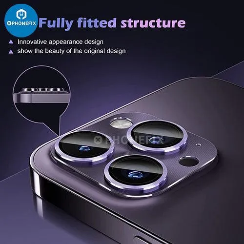 Protection d'objectif de caméra arrière en verre trempé pour iPhone 13-14 Pro Max