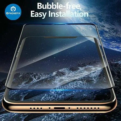 Lot de 3 protections d'écran en verre trempé à couverture complète pour iPhone X-15 Pro Max