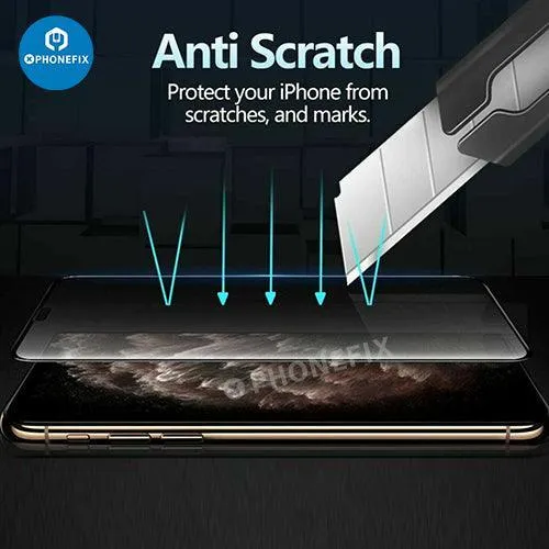 Lot de 3 protections d'écran en verre trempé à couverture complète pour iPhone X-15 Pro Max