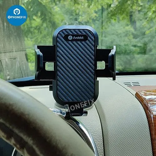 Support de téléphone universel pour grille d'aération de voiture avec clip et ventouse