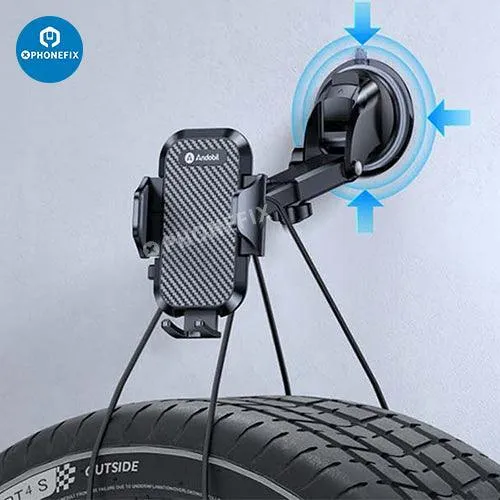 Support de téléphone universel pour grille d'aération de voiture avec clip et ventouse