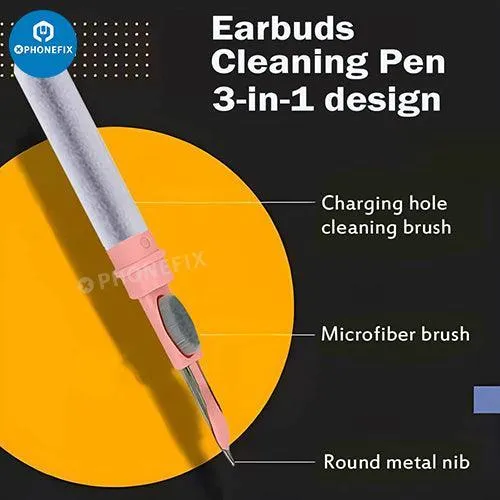 Stylo de nettoyage avec brosse douce pour AirPods, téléphone, ordinateur portable