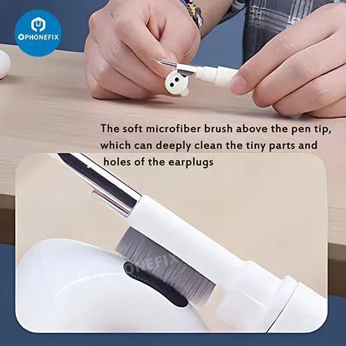 Stylo de nettoyage avec brosse douce pour AirPods, téléphone, ordinateur portable