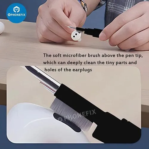 Stylo de nettoyage avec brosse douce pour AirPods, téléphone, ordinateur portable