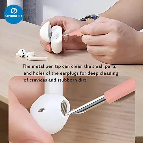 Stylo de nettoyage avec brosse douce pour AirPods, téléphone, ordinateur portable