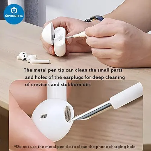 Stylo de nettoyage avec brosse douce pour AirPods, téléphone, ordinateur portable