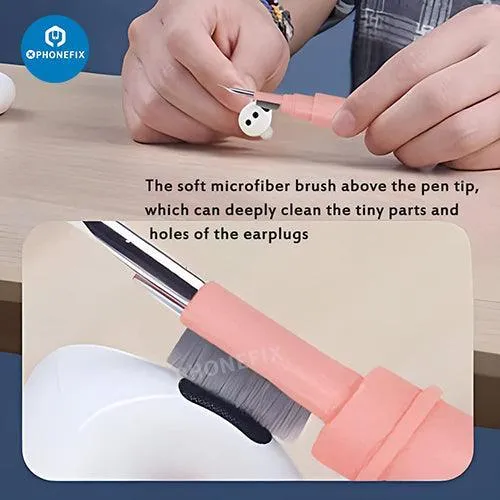 Stylo de nettoyage avec brosse douce pour AirPods, téléphone, ordinateur portable
