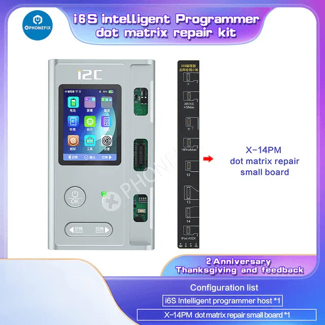 Outil de réparation d'identification faciale à matrice de points i2C pour iPhone X-15 Pro Max