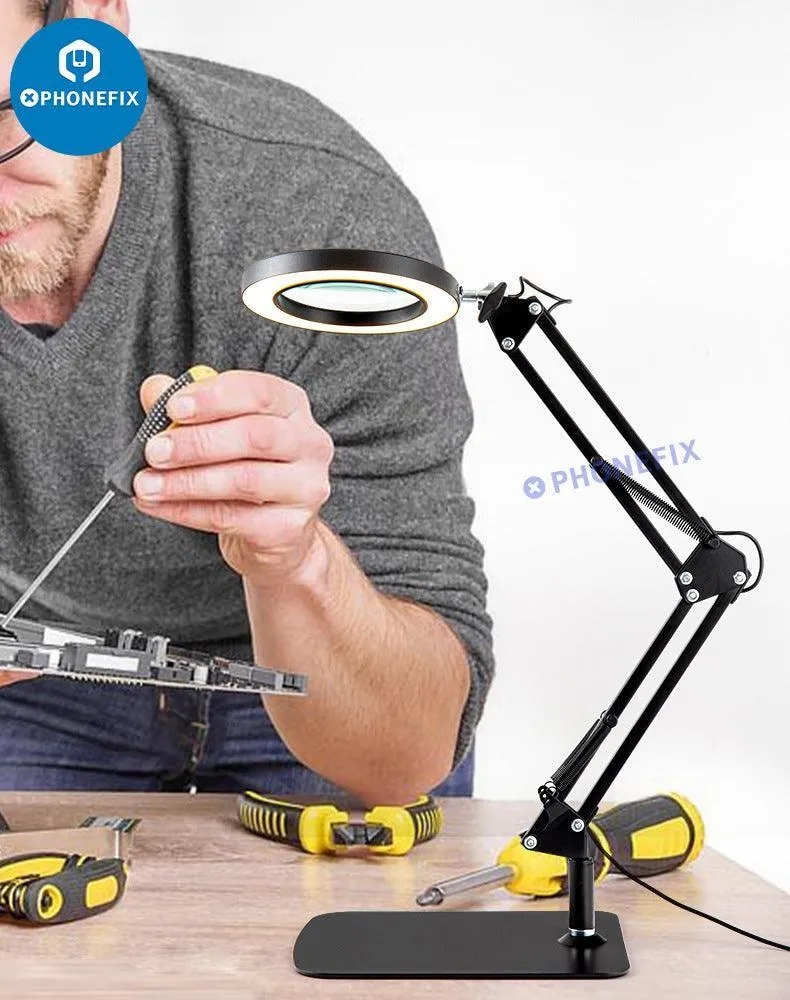 Lampe loupe éclairée à LED 30X