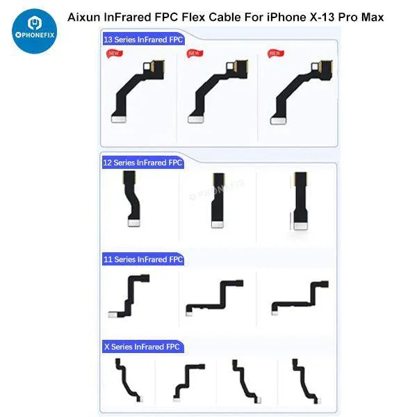 Câble flexible FPC infrarouge Aixun pour iPhone X-13 Pro Max, réparation Face ID