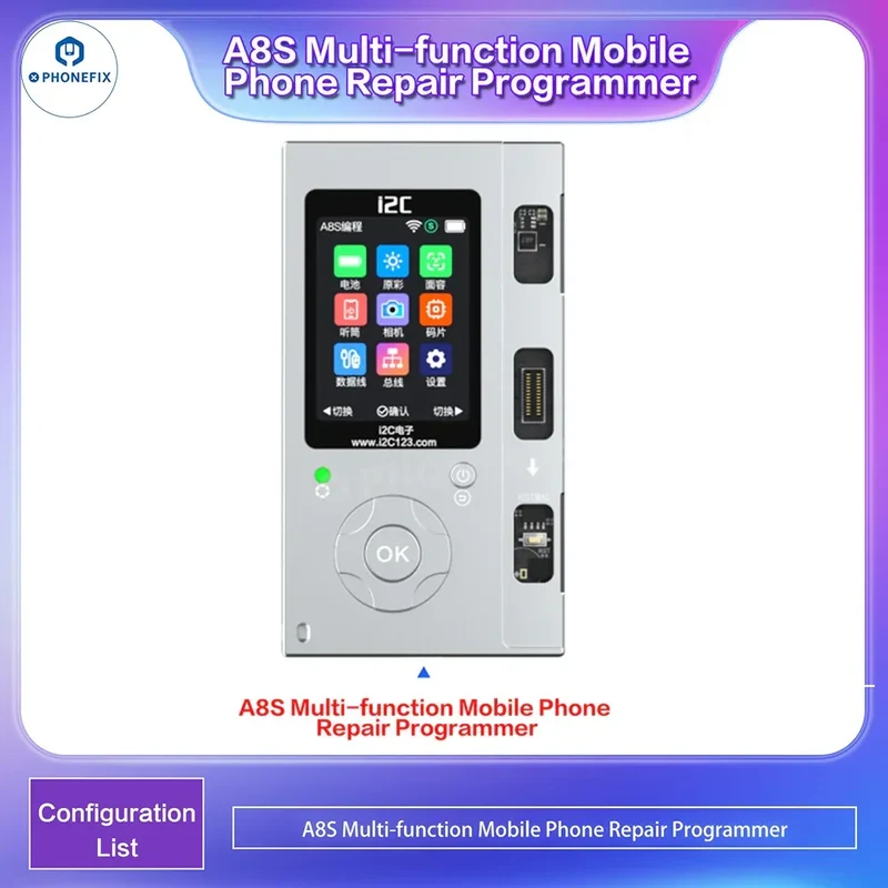 Programmeur i2C i6S A8S pour écran iPhone True Tone Face ID Repair