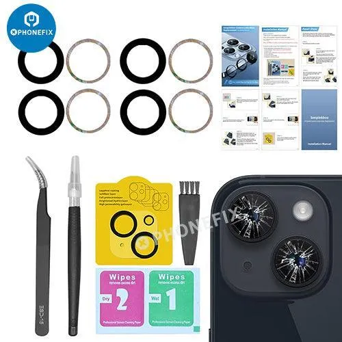 Kit d'outils de remplacement d'objectif de caméra arrière pour iPhone 12, 13 et 14 Pro Max