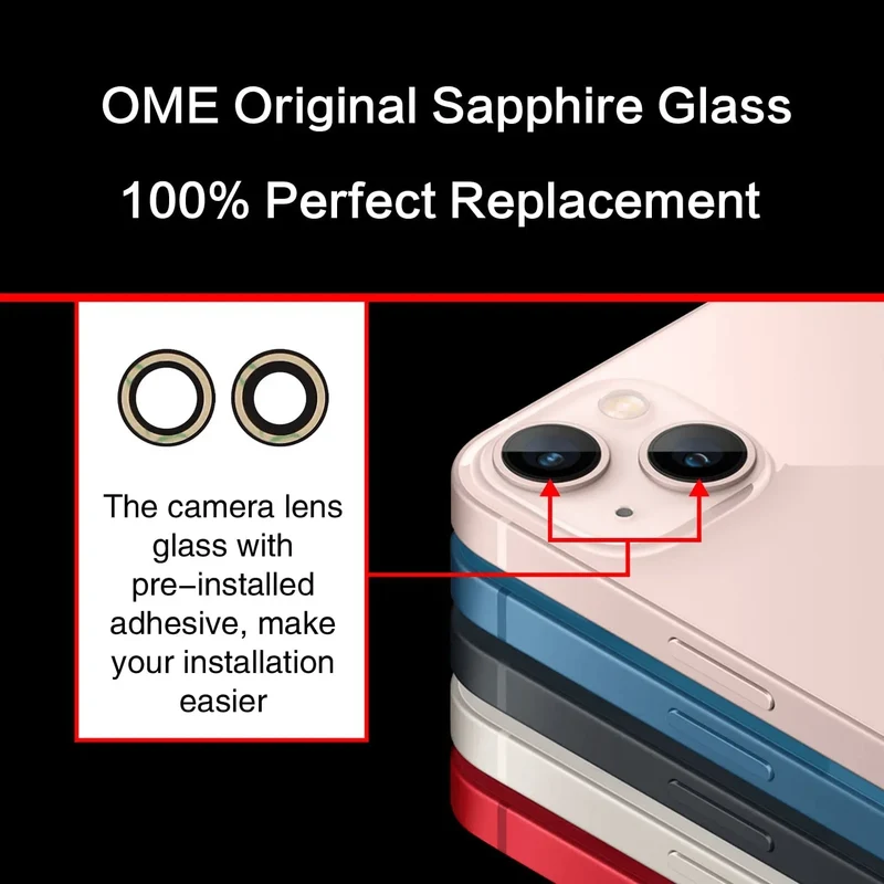 Kit d'outils de remplacement d'objectif de caméra arrière pour iPhone 12, 13 et 14 Pro Max