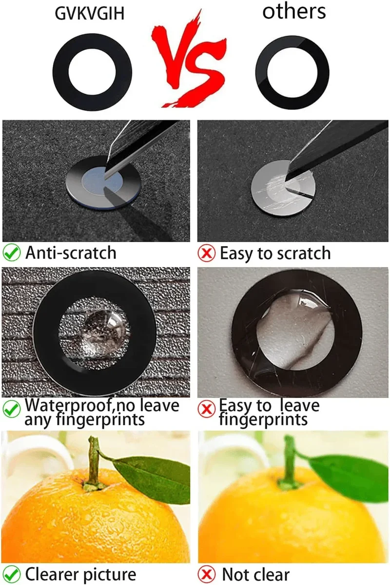 Kit d'outils de remplacement d'objectif de caméra arrière pour iPhone 12, 13 et 14 Pro Max