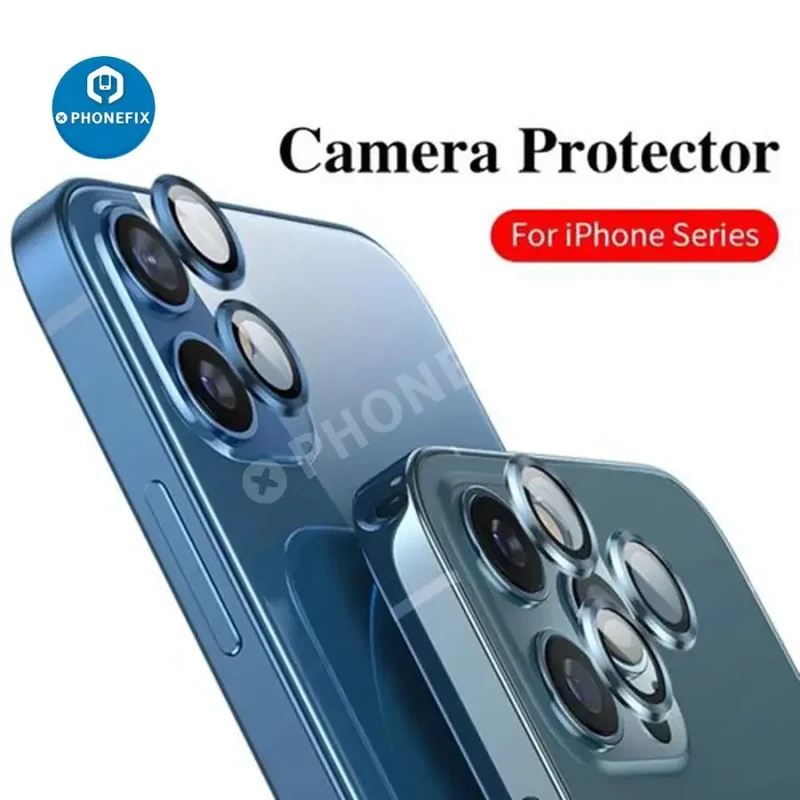 Protections d'objectif d'appareil photo intégrales en métal pour iPhone 11-13ProMax