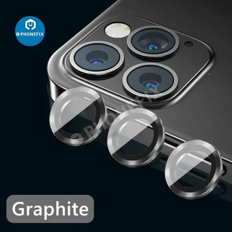 Protections d'objectif d'appareil photo intégrales en métal pour iPhone 11-13ProMax