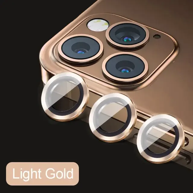 Protections d'objectif d'appareil photo intégrales en métal pour iPhone 11-13ProMax