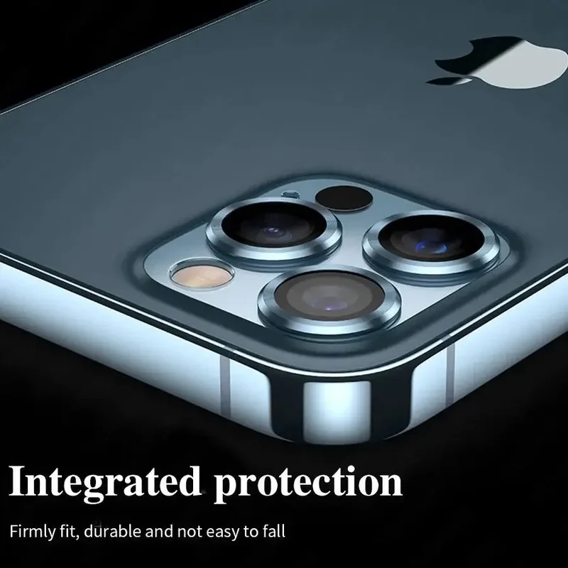 Protections d'objectif d'appareil photo intégrales en métal pour iPhone 11-13ProMax