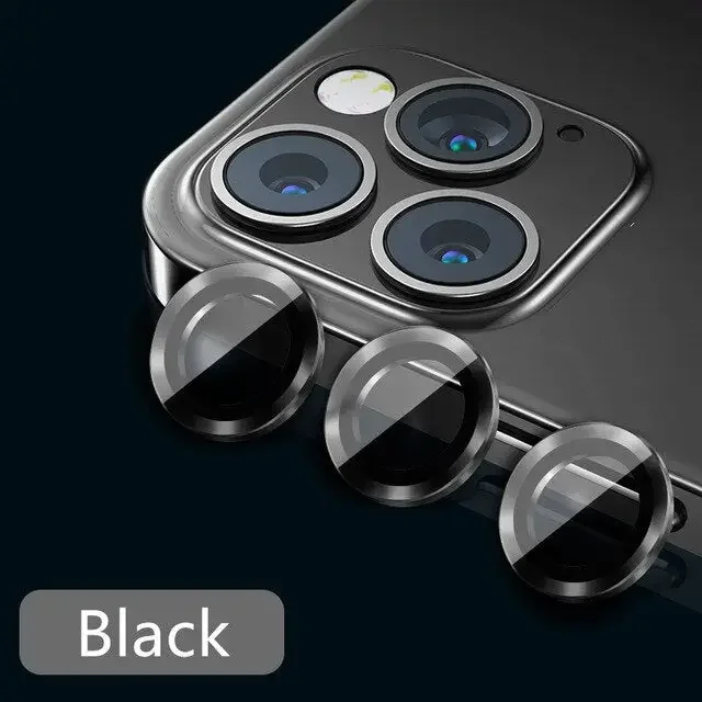 Protections d'objectif d'appareil photo intégrales en métal pour iPhone 11-13ProMax