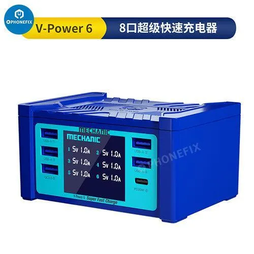 Chargeur ultra rapide MECHANIC V-Power 6 8 8S pour montres iPhone iPad