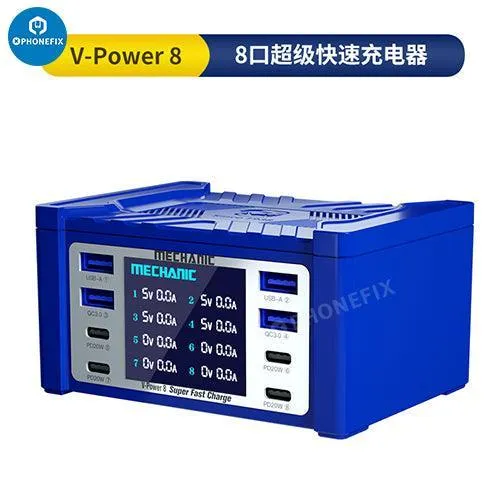 Chargeur ultra rapide MECHANIC V-Power 6 8 8S pour montres iPhone iPad