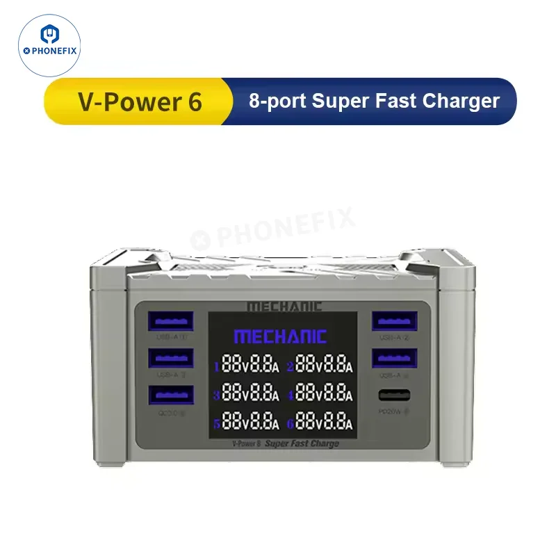 Chargeur ultra rapide MECHANIC V-Power 6 8 8S pour montres iPhone iPad