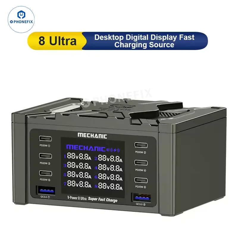 Chargeur ultra rapide MECHANIC V-Power 6 8 8S pour montres iPhone iPad