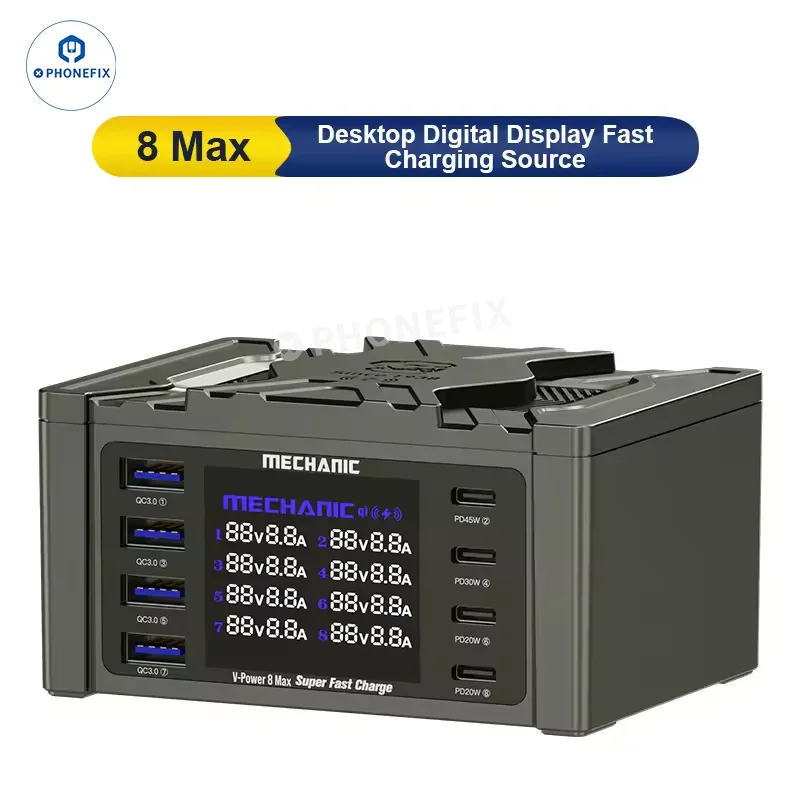 Chargeur ultra rapide MECHANIC V-Power 6 8 8S pour montres iPhone iPad