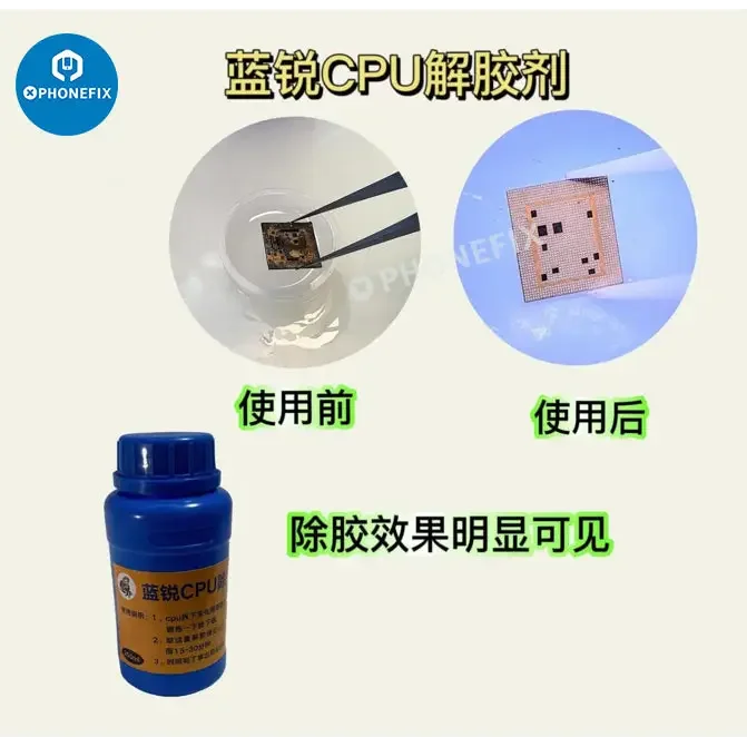 Nettoyant pour colle époxy pour puces IC BGA et NAND CPU