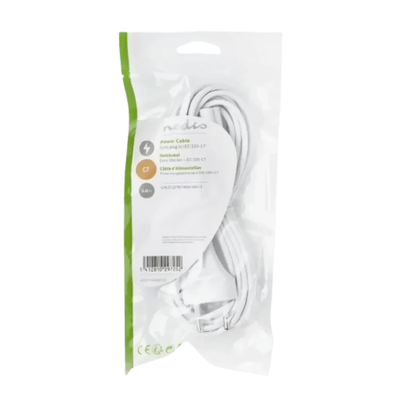 Câble D'alimentation Secteur en 8 Type C7 3 Mètres